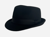 Wool Felt Hat Trilby Black