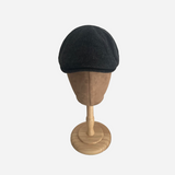 Brim&Brawn Flat Cap in Dark Grey Wool