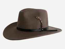 Wool Felt Hat Cowboy Brown