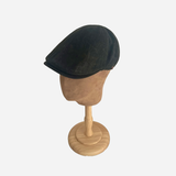 Brim&Brawn Flat Cap in Olive Wool