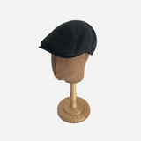 Brim&Brawn Flat Cap in Dark Grey Wool