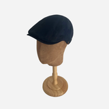 Brim&Brawn Flat Cap in Navy Wool