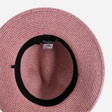 Panama Style Straw Hat Pink