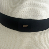 Panama Style Straw Hat Ivory