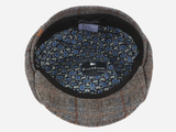 Brim&Brawn Flat Cap in Mixed Brown Wool