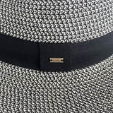 Panama Style Straw Hat Black