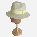 Panama Style Straw Hat Lemon