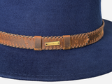 Wool Felt Hat Fedora Cowboy Navy