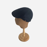 Brim&Brawn Flat Cap in Navy Wool