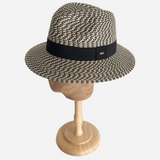 Panama Style Straw Hat Mixed Brown