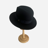 Wool Felt Hat Homburg Dark Navy