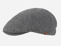Brim&Brawn Flat Cap in Grey Cotton