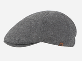 Brim&Brawn Flat Cap in Grey Cotton