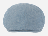 Brim&Brawn Flat Cap in Light Blue Cotton