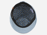 Brim&Brawn Flat Cap in Light Blue Cotton