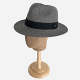 Panama Style Straw Hat Black