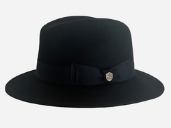Wool Felt Hat Homburg Dark Navy