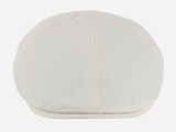 Brim&Brawn Flat Cap in Cream Cotton