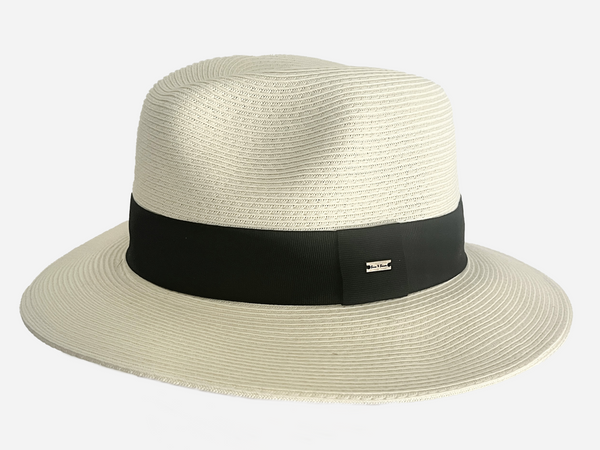 Panama Style Straw Hat Ivory