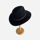Wool Felt Hat Fedora Cowboy Black