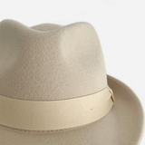 Wool Felt Hat Trilby Cream