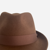Wool Felt Hat Trilby Brown