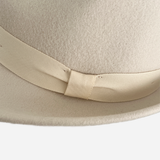 Wool Felt Hat Trilby Cream