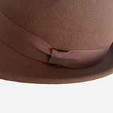 Wool Felt Hat Trilby Brown