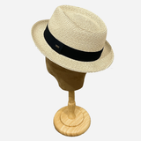 Trilby Style Straw Hat Natural