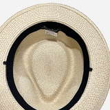 Trilby Style Straw Hat Natural