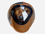 Brim&Brawn Flat Cap in Multicolour Check Wool Blend