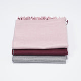 WS104 Warm Scarf Double Sided Pink Grey