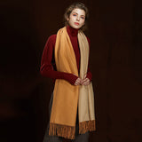WS104 Warm Scarf Double Sided Pink Grey