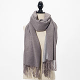 WS104 Warm Scarf Double Sided Grey