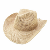 Crotched  Raffia Cowboy Hat GW3002