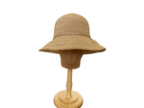Brim&Brawn Raffia Straw Bucket Hat Natural