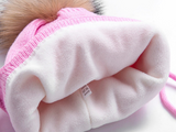 KB108 Kids Beanie with Pompom and Soft Lining Purple