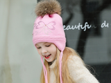 KB108 Kids Beanie with Pompom and Soft Lining Purple